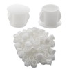 Uenhoy 100 Pcs 3/8" Plastic Hole Plugs White Flush Type