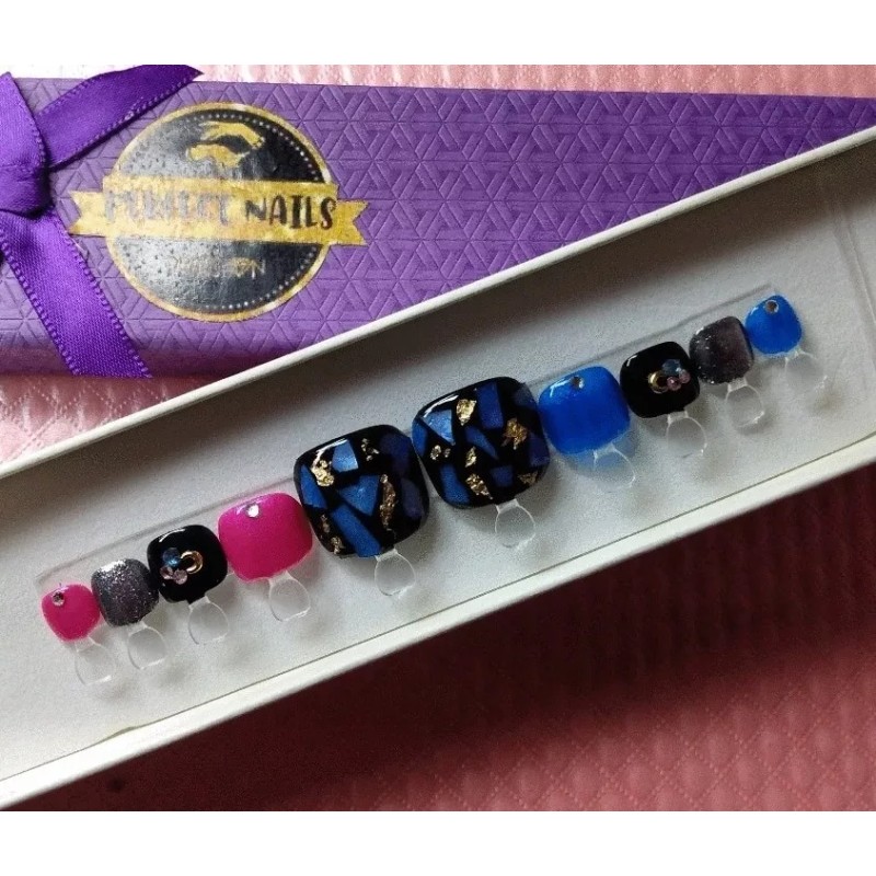 Perfect Nails Press On Uñas Quita Y Pon Para Pies