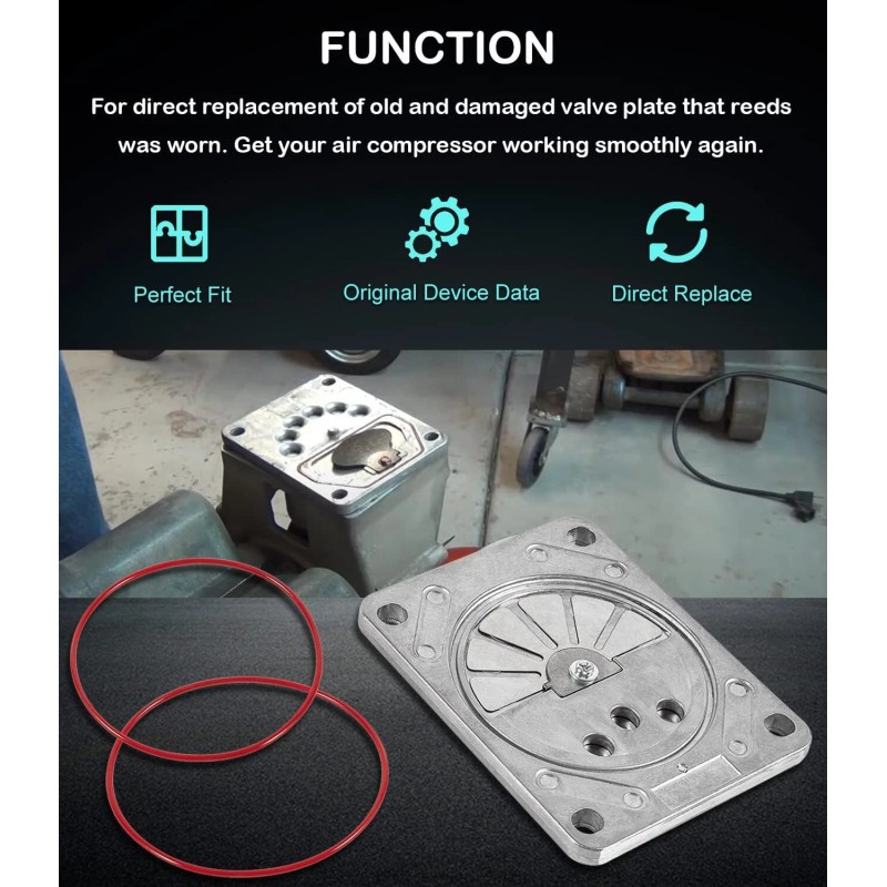 JT-Motor Z-AC-0032 Air Compressor Valve Plate For Porter Cable DeVilbiss