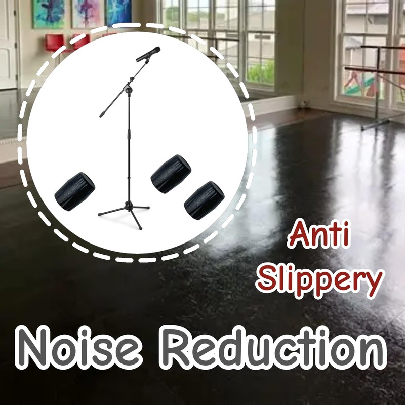 10 PCS Microphone Guitar Stand Foot Protector Rubber Stand Cap