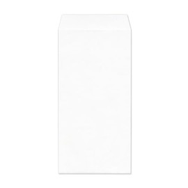 3 Long Envelopes, Pastel White, Non-See-Through, 100 Sheets, No Mailing Frame, Tape, Size Fits A4 Trifolds, Envelopes, Heart, Documents, Shipping