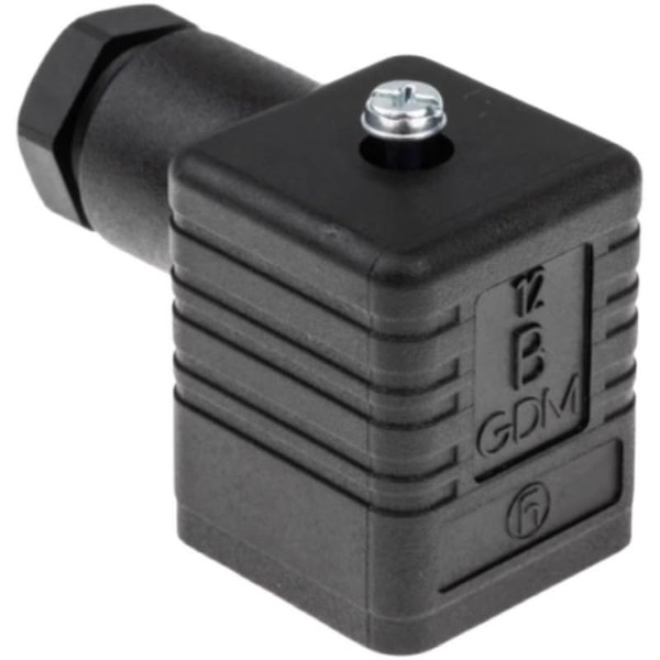Solenoid Valve Plug 12B GDM GDM3009, Compatible with Hirschmann, Temperature/Pressure