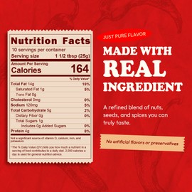 NÜLIFE Smooth Sichuan Chili Sauce with Nut Butter – Creamy Sichuan-Style Chili Oil with Cashew, Walnut, Peanut, Sesame, Sunflower Seed – Vegan, Gluten-Free, Extra Heat – 8.8 oz