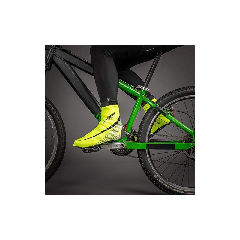 Chiba Race Overshoe Size L, Neon Yellow