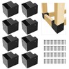 2''x4'' DIY Workbench Kit,8 Pcs Steel 3-Way Right Angle Corner