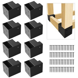 2''x4'' DIY Workbench Kit,8 Pcs Steel 3-Way Right Angle Corner Brackets,Heavy Duty Workbench Bracket Kit for DIY Custom, Shelving, Work Table, Fits 2x4 (Actual 1.5"x3.5") Wood
