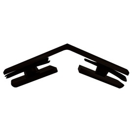 C.R. LAURENCE BGC1350RB CRL Oil Rubbed Bronze Beveled 135 Degree Glass-to-Glass Clamp