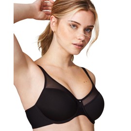 Wonderbra Womens Comfort-U® Design Full-Support Underwire Bra, Black, 36C US