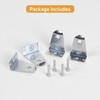 2" Metal Hold Down Brackets with Pins, Blind Brackets Bottom