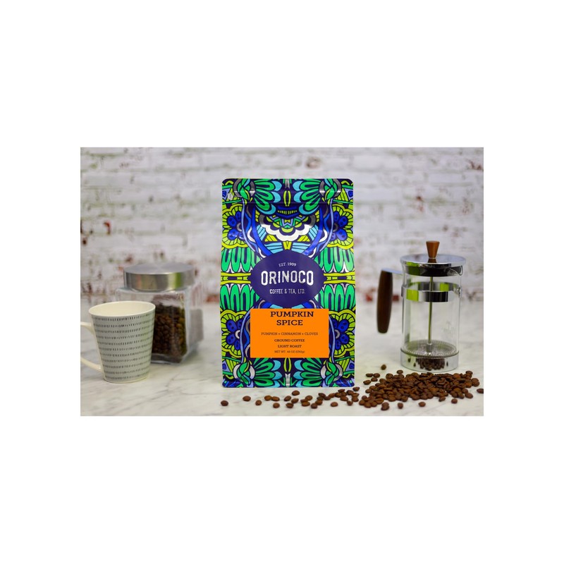 Orinoco Pumpkin Spice Flavored Coffee 3lb bag, Light Roast, Ground