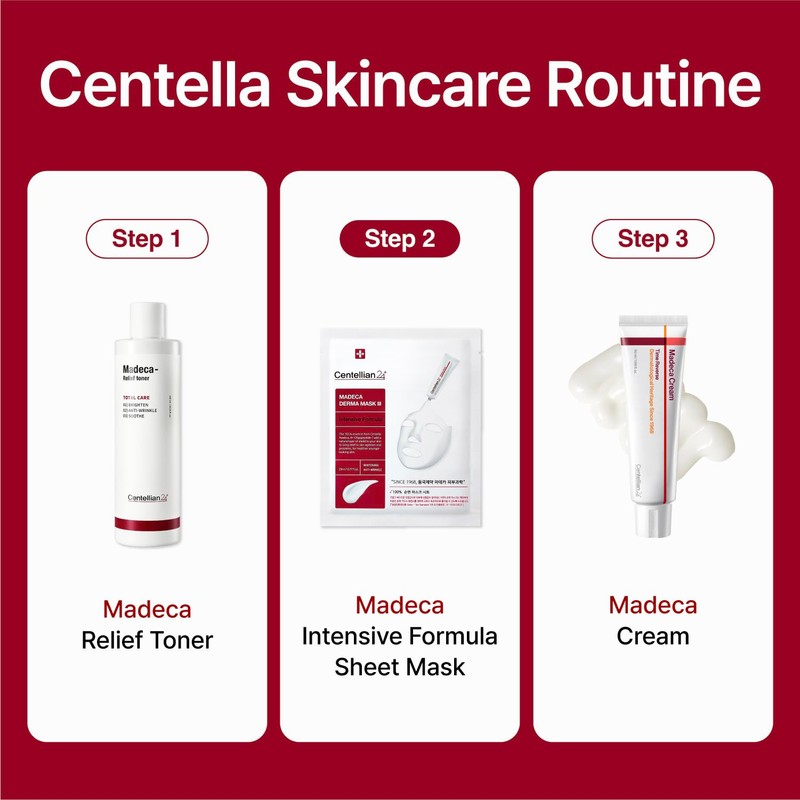 CENTELLIAN 24 Madeca Derma Face Mask (Intensive, 10pc) - Soothing