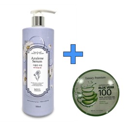 Miel Azulene Serum Large Capacity 500ml Trouble Care Sensitive Skin Soothing + Aloe Soothing Gel 300ml / 미엘 아줄렌 세럼 대용량 500ml 트러블 케어민감 피부진정+알로에수딩젤 300ml