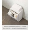 YAMAZAKI Home Tower Wall Mounted Storage Or Trash Bin With