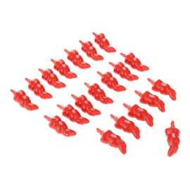 Yetaha 20PCS Mini Snowman Nose Plastic Red Nose DIY Ornament Christmas Decoration Craft for Santa Claus Noses
