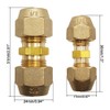 A Pair of 1/4" and 1/2" Copper Pipe Extension Joint