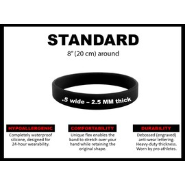 We Keep You Motivated Motivational Wristbands - Worn by Pro Athletes - Silicone Rubber Bracelets Inspirational – Gym Motivation (Hard Work Will Pay Off (Black w/green), Standard)