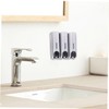 LABRIMP Triple Head Soap Dispenser Wall-Mounted Shower Gel Holder Sub