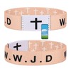 Daily Bible Verse WWJD Bracelet, Christian Jesus Bracelet for Women
