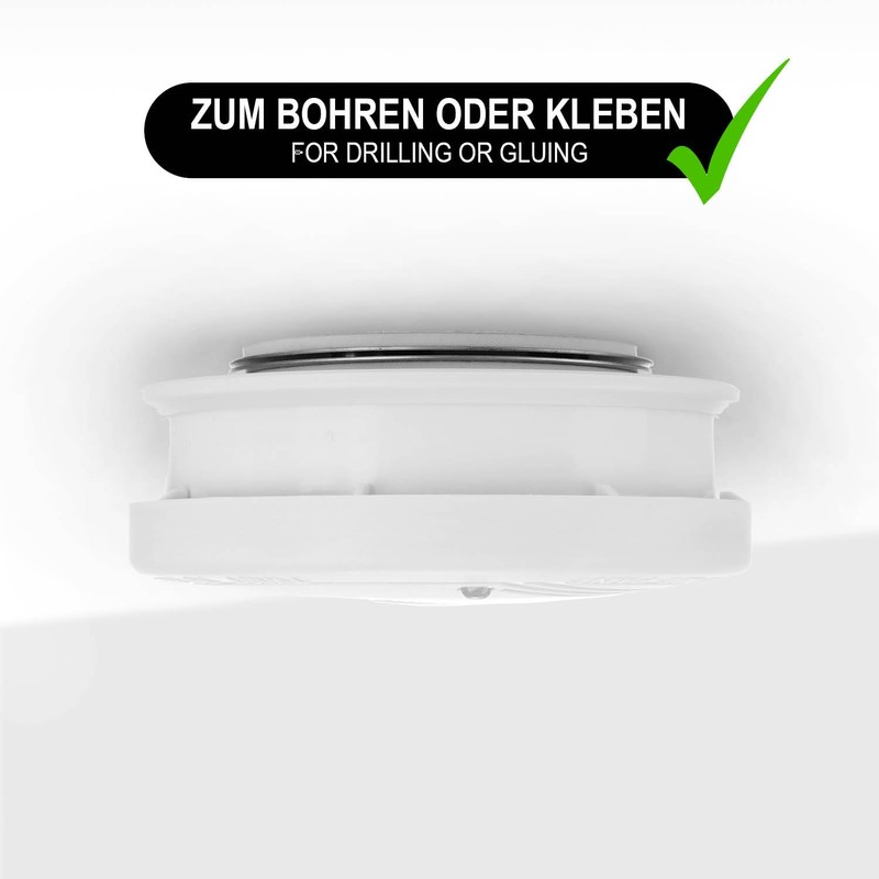 com-four com-four? 5X Magnethalterung fr Sicherheitsmelder - Halterung zum Kleben