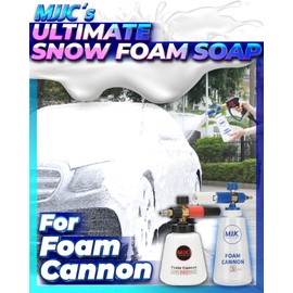 MJJC Foam Ultimate Snow Foam Car Wash Soap Specialized Car Shampoo for Foam Cannon and Pressure Washer, Safe for Cars (pH Neutral, 10x Concentrated) lime mint scent (64 oz)