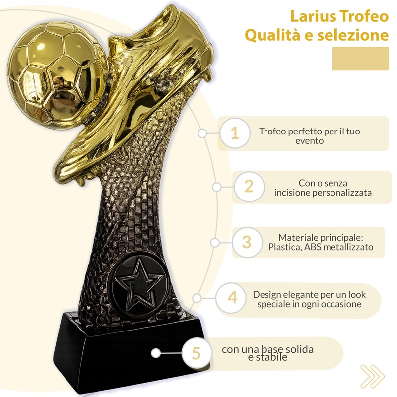Larius Trofeo da calcio 16–21.5 cm (300–800 g) – Coppa