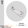 2 Wardrobe Rail Bearings for Cupboard Rail 15 mm –