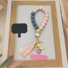 Nalefow Phone Lanyard Silicone Beaded Phone Wrist Strap Cute Elastic