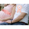 Blush Peach Maternity Sash & Dad to be Corsage Kit