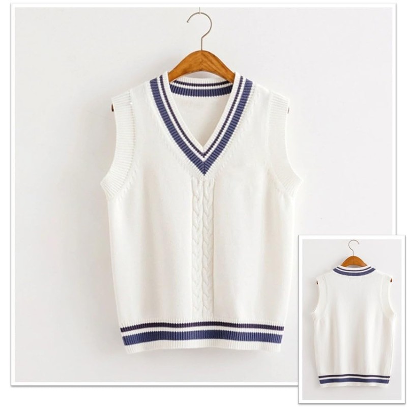 KAMIHO School Vest, Girls School Vest, Student, Weighted Vest, white