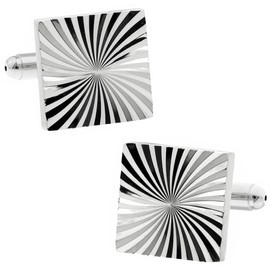 Cufflinks Specialty Store Handgun Spiral Silver Cuff Cufflinks n00599