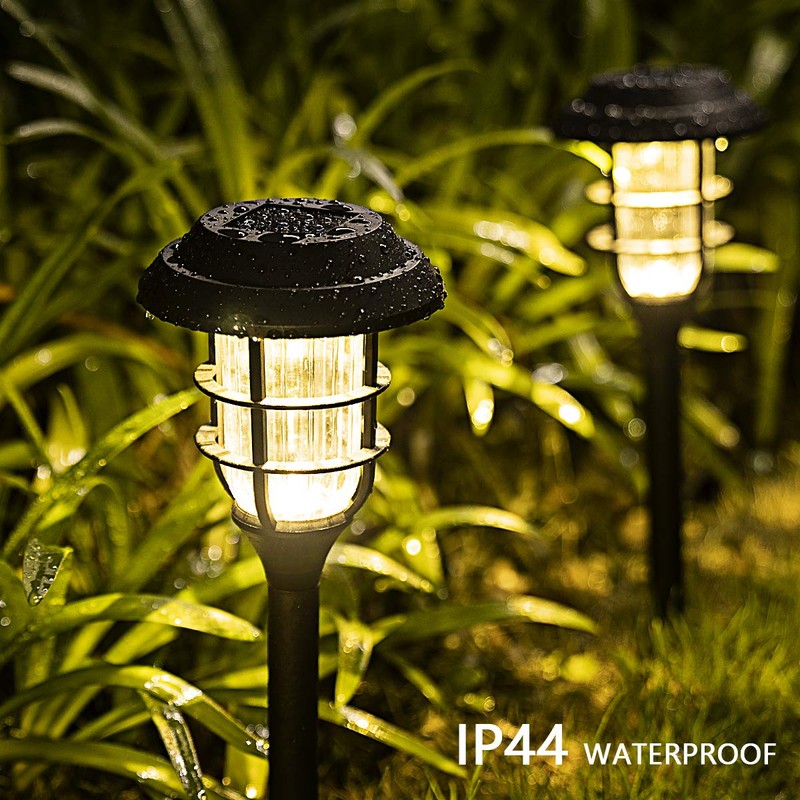 Solpex 8 Pack Solar Lights Outdoor, Warm White Solar Landscape