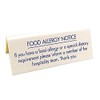 Food allergy Table Notice - [GM815]
