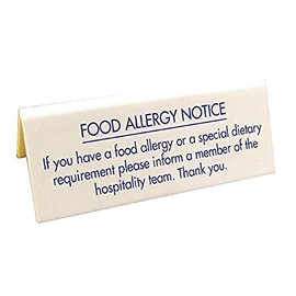Food allergy Table Notice - [GM815]