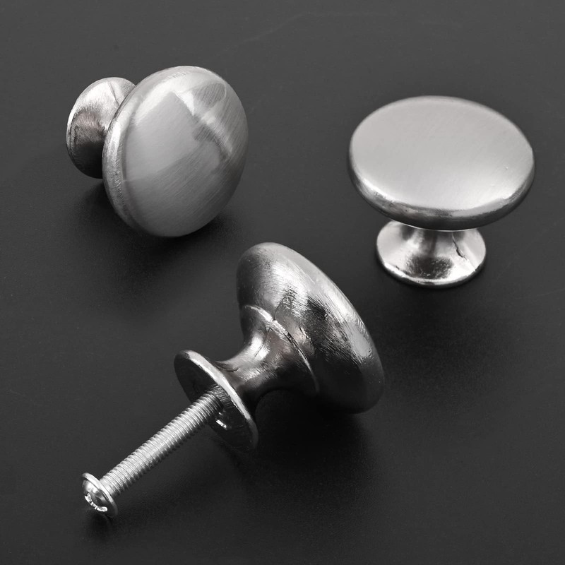 ShipeeKin 10x Satin Nickel Cabinet Knobs Door Knob for Kitchen