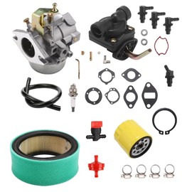 K341 Carburetor Carb for Kohler, with fuel pump and 45 083 02 Air Filter