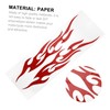 ULTECHNOVO Reflective Flame Decals for Motorbike Car Stickers for Vehicle