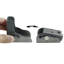 BokWin 2pcs 90 Degree Hinges Heavy Duty, Silver Self Locking Hinge Folding Workbench Hinges for Table Folding Legs Beds Furniture