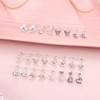 KALVICA Silver Stud Earrings for Women Cute Flower Heart Butterfly