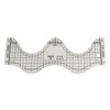 Wave Ruler yyangz Clear Acrylic Wave Edge Quilting Ruler Template