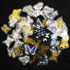 Enchanted Dance Butterfly Holographic Transparent Stickers - Pack of 50
