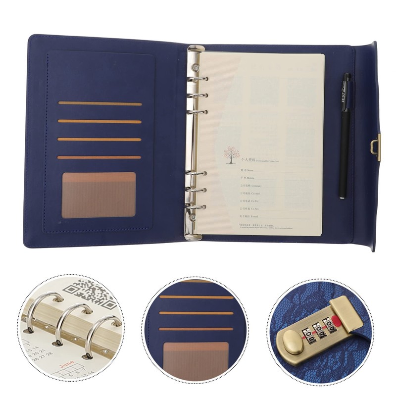 DOITOOL Password Notepad with Combination Lock Journal Lockable Diary for