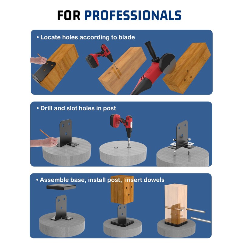 Concealed Post Base for 8x8 Lumber (Fits 7.5x7.5in) - 2