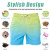 Vorvowry Men's Waterproof Quick-Drying Swimming Trunks, Comfortable Adjustable Drawstring Swimming