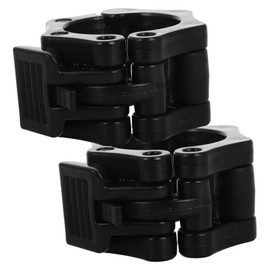 Sosoport 2pcs Slip Barbell Clamps Sturdy Weightlifting Clips for Secure Training Material Gym Accessories for Bench Press and Weightlifting