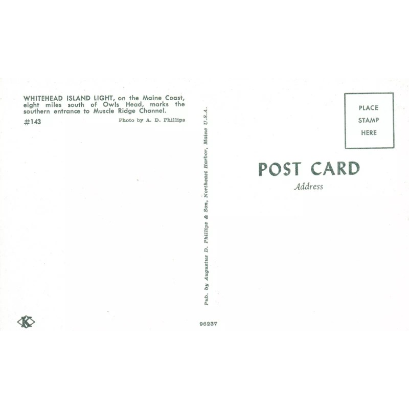 Augustus D. Phillips & Sons Whitehead Island Light, St. George,