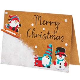 Baker Ross FN320 Christmas Gonk Foam Stickers - Pack of 150 Stickers, Christmas Stickers for Children
