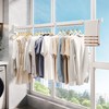 ZdwCyl Wall Mounted Clothes Hanger,Clothes Drying Rack,Laundry Rack Wall Mount,Drying