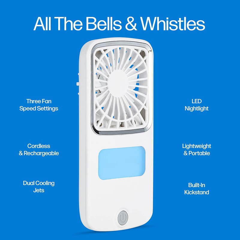 Portable Air Cooler USB Rechargeable Air Fan with Stand Quiet