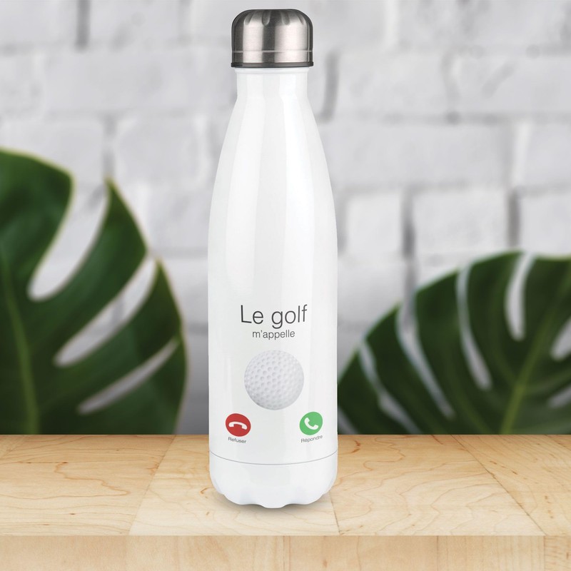 Golf M'appe Insulated Flask - White