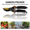 8" Professional Pruning Shears Premium Titanium Bypass Pruning Shears black